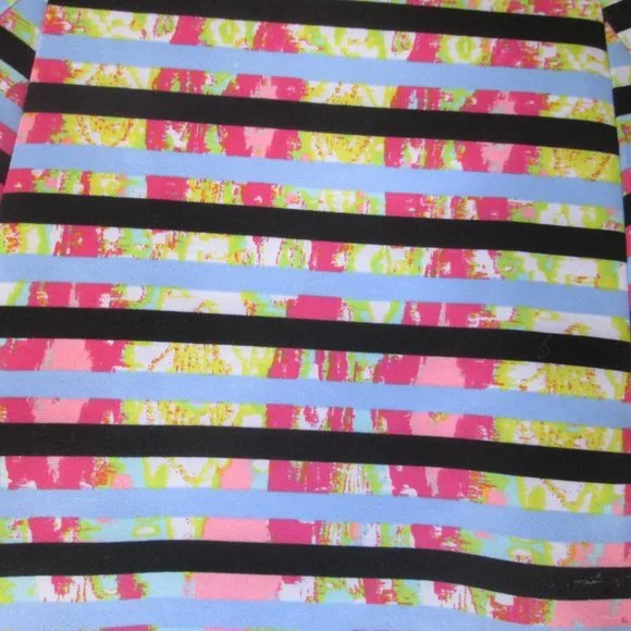 My Michelle Size 3 Multicolored Sleeveless Dress black and blue stripes - Picture 2 of 2